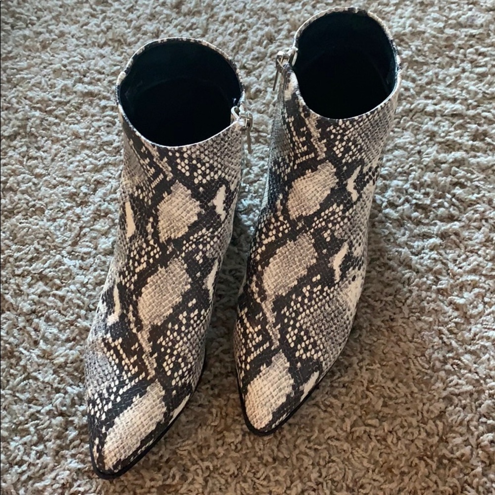 Snake Skin Booties